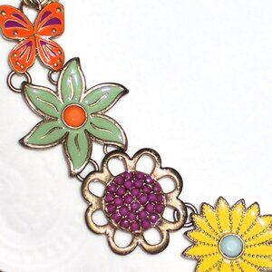 Lia Sophia Charming Flower and Butterfly Necklace